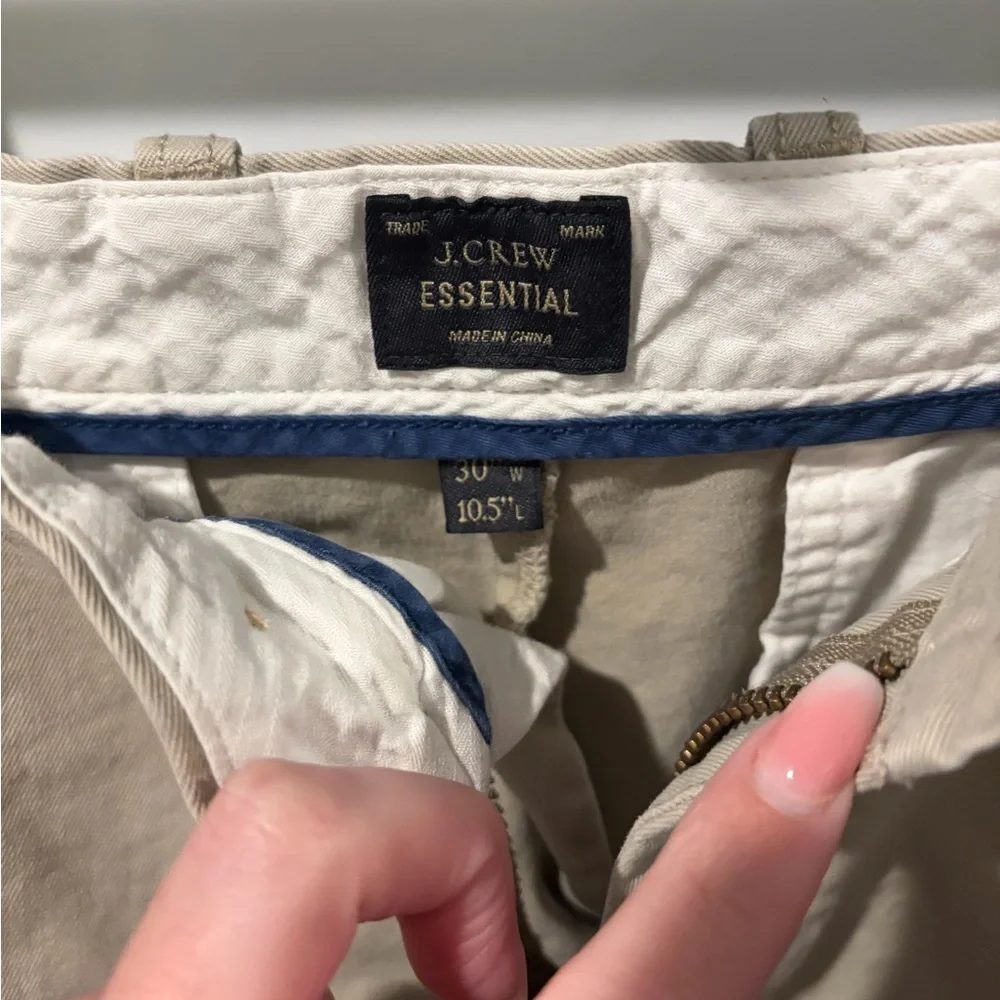 J. Crew Men's Khaki Flat Front Shorts